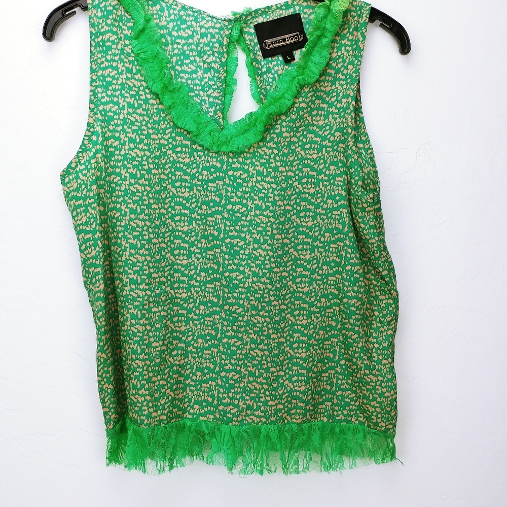 Pink and green Sara boo sleeveless top